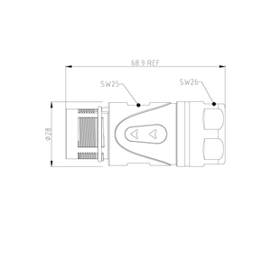 דין מעגלי מחברים <span class=keywords><strong>6pin</strong></span> מחבר מעגלי מעגלי מחבר m23 - Product Image 5