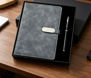 New Promotional <b>A5</b> Journal <b>Notebook</b> With Pen for Gift Custom Logo Business <b>Notebook</b> Diary and Pen Gift Set - Product Image 2