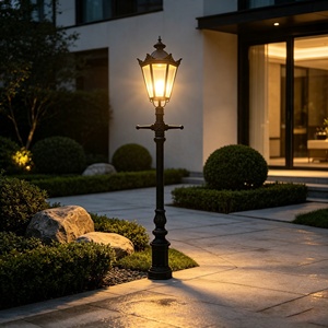 Lámpara LED de Jardín de Estilo Retro Europeo, Resistente al Agua, IP65, Iluminación Decorativa para Exteriores - Product Image 5