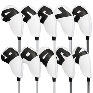 Wholesale Custom Golf Headcover Black Colorful Neoprene Club Golf Headcovers Irons Golf Head Cover