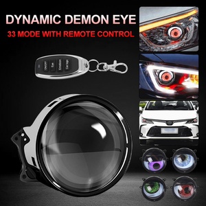 Lente de Proyector Decorativa de Ojos de Demonio Macon de 12V y 3 Pulgadas con Ocho Patrones, Accesorios para Automóviles, Proyector Frontal de Ojos de Demonio - Product Image 4