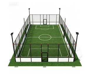 Terrain <span class=keywords><strong>de</strong></span> <span class=keywords><strong>football</strong></span> en <span class=keywords><strong>cage</strong></span> sur mesure avec gazon artificiel, filet en PE enduit <span class=keywords><strong>de</strong></span> plastique, et structure complète pour terrain <span class=keywords><strong>de</strong></span> sport - Product Image 3