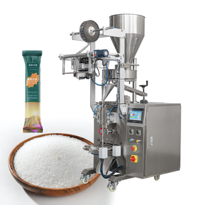 Machine d'emballage alimentaire verticale entièrement automatique avec table rotative pour la mesure et l'emballage de sachets de sucre, de sel, de café, de chips de <span class=keywords><strong>banane</strong></span>, de snacks, de 5 g - Product Image 1