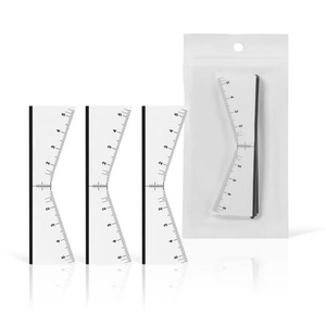 25 autocollants jetables en forme de V pour sourcils, règle de cartographie PMU pour kit de microblading - Product Image 2