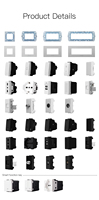 Interruptor y Enchufe de PC de Alta Calidad, Estándar Italiano, Certificado CE/ROHS, Garantía de 10 Años, 110-220V 16A, Puerto USB-A