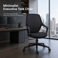 Chaise de bureau moderne en maille pour salle de formation, salle de conférence, bureau à domicile, espace de travail, siège de bureau ergonomique pivotant pour employés