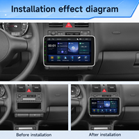 Autoradio BQCC 9 pouces 1Din IPS MP5 avec écran Carplay, lecteur multimédia MP5, Mirrorlink, RDS, BT, FM, GPS, stéréo de voiture coloré pour usage universel