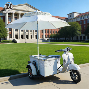 Chariot de vente ambulante électrique à <span class=keywords><strong>prix</strong></span> d'usine pour glaces et boissons froides, chariot italien à pousser pour sucettes glacées - Product Image 6