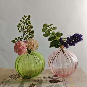 <span class=keywords><strong>Vaso</strong></span> <span class=keywords><strong>in</strong></span> Vetro Soffiato a Mano con Nervature, <span class=keywords><strong>Vaso</strong></span> Rotondo Colorato per Decorazioni Domestiche, Centrotavola per Matrimoni, <span class=keywords><strong>Vaso</strong></span> per <span class=keywords><strong>Fiori</strong></span> Idroponici - Product Image 6