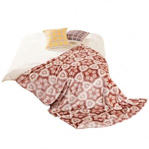 Manta polar suave de franela de poliéster 100% personalizada OEM, manta moderna de punto cálida, gruesa y esponjosa para uso doméstico en invierno - Product Image 3