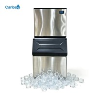 Machine à glaçons à refroidissement par air à haute capacité avec plusieurs plaques évaporatrices pour la fabrication de glaçons en cubes, idéale pour les cafés