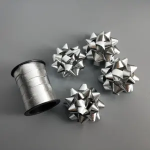 5cm Laser Star Ribbon Bow Set für Hochzeits dekoration und Weihnachts geschenk verpackung