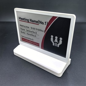 Panneau de table électronique <span class=keywords><strong>ESL</strong></span> de 7,5 pouces, carte de nom de bureau numérique, plaque de nom numérique sans fil, plaque de nom E-ink pour les conférences et les entreprises - Product Image 4