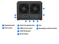 DiskStation DS1522+ Bekas, Hub Penyimpanan Data Jaringan Rumah dan Kantor, Tersedia, USB
