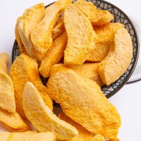Fabrikant Groothandel Bulk Gezonde Gevriesdroogde Zoete Gele Perzik Fruit Hele Vacuümverpakte Instant Snacks Datum