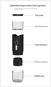 Cafetière électrique portable à pression manuelle pour le camping avec fonction de chauffage, petite taille, <span class=keywords><strong>compatible</strong></span> café moulu et capsules - Product Image 2
