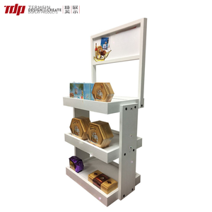 Exhibidor Comercial TDP de Madera Curvada de Múltiples Niveles para Supermercados, Tiendas de Conveniencia, Productos de Consumo Masivo, Exhibición de <span class=keywords><strong>Abarrotes</strong></span>, Estante con Bloques de Color - Product Image 6