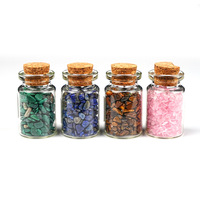 Bouteille à vœns en cristal naturel cylindrique de Chine, vente directe d'usine, boîte cadeau, pierre énergétique, produit phare transfrontalier