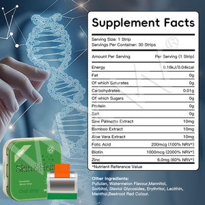 Barato al por mayor de moda de encargo de la biotina natural de película oral de biotina orgánica tiras orales de absorción sublingual tiras orales - Product Image 6