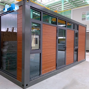 Casa pequeña portátil de lujo de 20 pies, casa Modular Móvil de 2 dormitorios, casa de pared de cristal, casa prefabricada de madera - Product Image 2