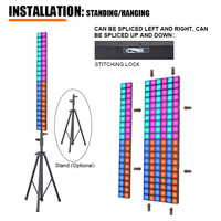 Luces DJ Marslite Matrix Blinder Pro, se pueden conectar, para discoteca, escenario, luces LED, panel LED Matrix, pantalla de matriz de puntos, barra de escenario