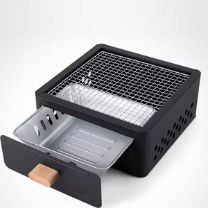 Ensemble <span class=keywords><strong>de</strong></span> barbecue portable en métal comprenant un barbecue au charbon <span class=keywords><strong>de</strong></span> bois, une bouilloire à thé et un four à kebab pour la maison, la cour ou le camping en plein air - Product Image 5