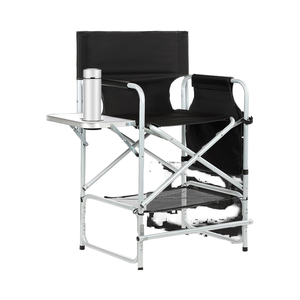 Nouvelle chaise d'artiste de maquillage pliable en métal portable bon marché, tabouret de bar de chaise de directeur pour le voyage, <span class=keywords><strong>salon</strong></span> de beauté, pliable léger - Product Image 1