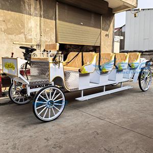 รถม้าไฟฟ้าสี่แถวขนาดใหญ่สำหรับเที่ยวชมวิวดีไซน์แบบวิคตอเรียสั่งทำพิเศษ รองรับผู้โดยสาร 5-6 คน พร้อมรับประกัน 2 ปี - Product Image 3