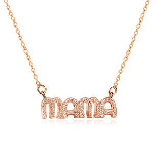 20 piezas Chic MOM MAMA colgante collar color dorado y plateado-perfecto día de la madre y regalos de cumpleaños, uso diario - Product Image 3