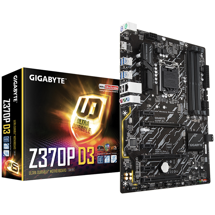 GIGABYTE Z370P D3 с чипсетом Intel Z370 Express поддержка 8-го поколения процессоров Intel Core i7 i5 i3 игровая материнская плата