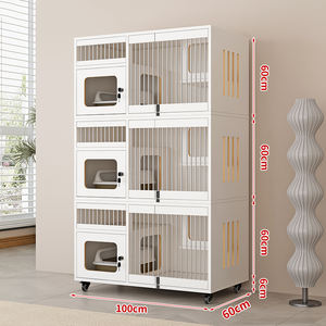 Cages à chats modernes en bois - Écologiques et économes en énergie. Meubles pour animaux de compagnie faciles à nettoyer. Convient aux chats et aux chiens. - Product Image 4