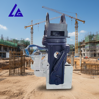Martillo Vibratorio Giratorio e Inclinable de Fácil Instalación con Abrazadera Hidráulica para la Colocación de Pilotes en Líneas de Río, Puentes y Construcción Industrial