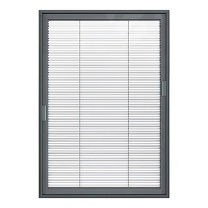 Puertas Corredizas de Aluminio Insonorizadas con Doble Acristalamiento Templado de Diseño Posmoderno para Oficinas y Salas de Reuniones, Material Plástico - Product Image 1