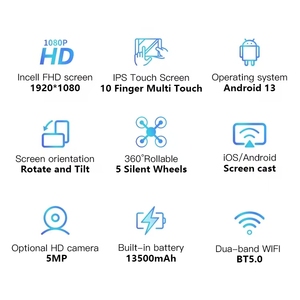 Standbyme21.5/24/27/32inch xách tay thông minh Android TV trên bánh xe <span class=keywords><strong>LCD</strong></span> quảng cáo xoay cảm ứng màn hình màn hình di động kỹ thuật số TV - Product Image 2