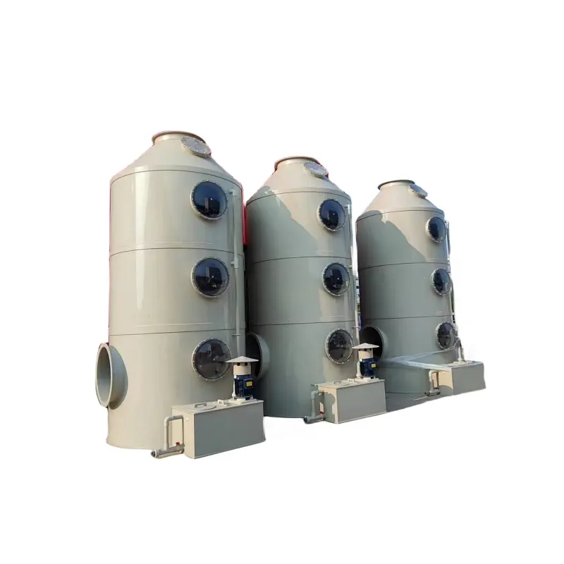 최고 품질의 산업용 스프레이 시스템 폐기물 가스 정화 흡수탑 가스 처리 기계