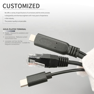 Câble USB-C vers RJ45 et USB-C plaqué or, adaptateur Ethernet Gigabit 1000 Mbps avec charge PD 100 W, certifié UL, qualité industrielle - Product Image 4
