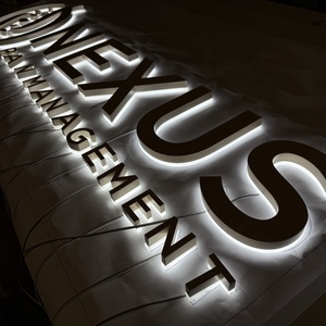 Nhà Máy dấu hiệu Nhà sản xuất tùy chỉnh 3D kênh chữ bằng gỗ <span class=keywords><strong>LED</strong></span> Backlit thư dấu hiệu cho các cửa hàng - Product Image 5