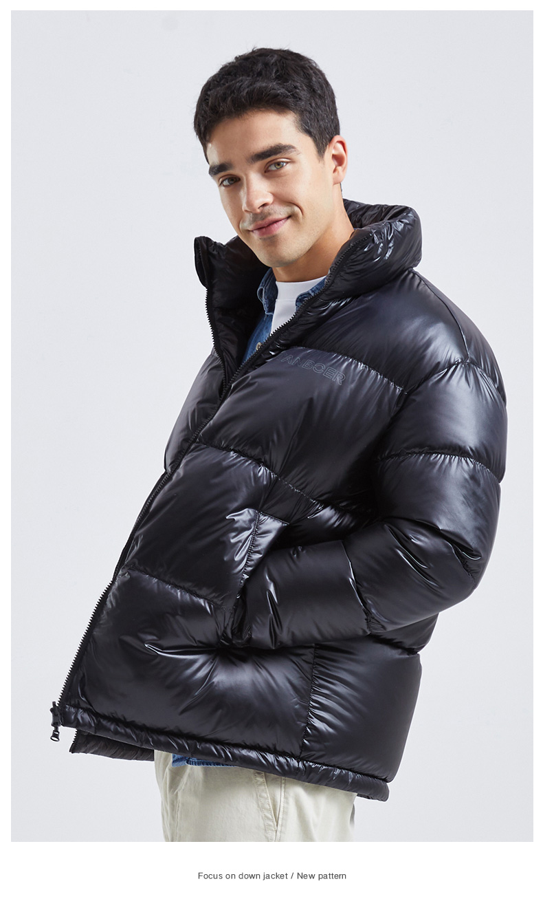 Áo khoác ngoài trời mùa đông dành cho nam Quần áo ngắn 2 mặt 100% Polyester 5