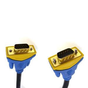 Cable Vga macho a macho de 15 pines, conexión de monitor de ordenador y TV, Cable de datos de alta definición, Cable de acero revestido de cobre - Product Image 1