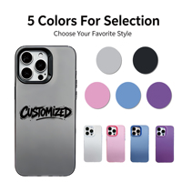 Coque de téléphone personnalisée, motif DIY, prix d'usine en gros, coque de protection mobile colorée électro-plaquée antichoc