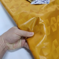 Tissu Bazin Riche Nigérian Original Brillant et Inaltérable, Qualité Supérieure Africaine, 100% Coton, 70*60 XXL, Orange Parfumé