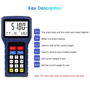 Báscula Electrónica Veidt de Alta Resistencia a la Temperatura, 10 Toneladas, Báscula Digital Inalámbrica para Grúa con Impresora OCS-G High - Product Image 5