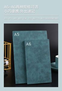 Custom Print Silk Screen Printed High Quality Hard Cover Planning Pocket <b>Dotted</b> Gift Set A5 Pu <b>Glue</b> Binding Notebook Custom Logo - Product Image 5