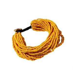 Handwoven Custom Classic Fashion Button Lock Woven Miyuki Seed <b>Bead</b> Rice Beaded <b>Bracelet</b> Popular Unisex Gift Women Jewelry - Product Image 1