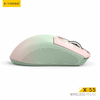 Souris de jeu ergonomique avec taux de polling de 1000 Hz, capteur basse consommation, DPI réglable sur 5 niveaux, souris optique pour PC portable OEM