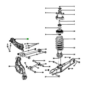 Brazo de control inferior para Dodge Journey 2009-2015 5085415AF 5085416AF Sistema de suspensión MacPherson - Product Image 4