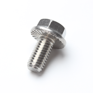 एम 10 औद्योगिक हेक्स हेड फ्लैंज बोल्ट 304 स्टेनलेस स्टील फुल थ्रेड सादा कार्बन स्टील मिश्र धातु 16 मिमी - Product Image 3