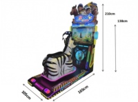 Simulateur de course de chevaux pour enfants à monnayeur, machine de jeu vidéo LCD HD 32 pouces en plastique, version anglaise, pour centre commercial intérieur