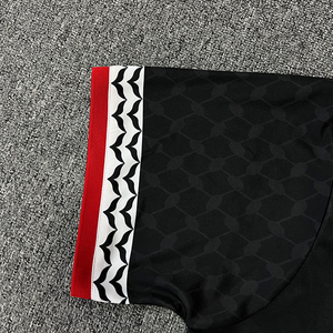 Camiseta de fútbol personalizada sublimación patrón de rayas camisetas de fútbol retro cuadradas de gran tamaño - Product Image 6