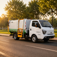 Camion à ordures à chargement et déchargement automatiques, nouvelle énergie, pour l'assainissement environnemental et le transport des déchets